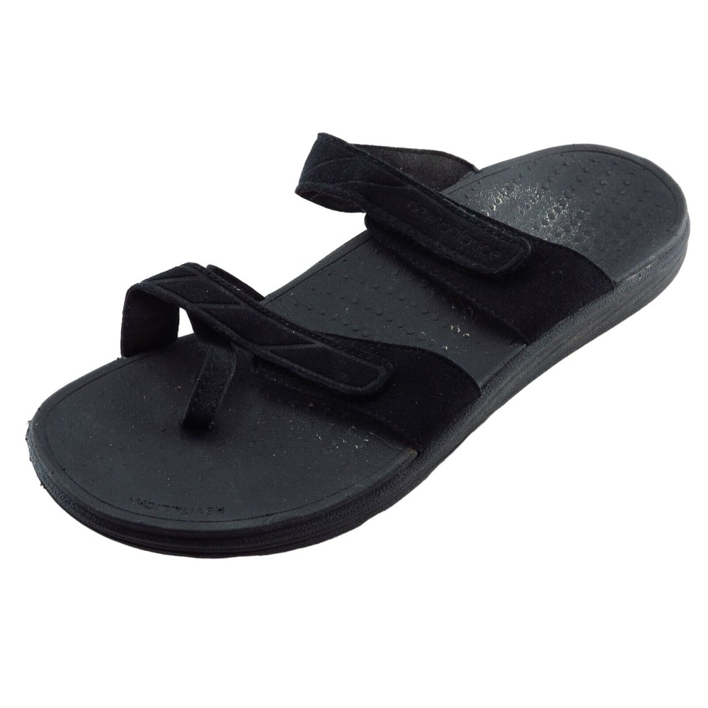 Revitalign Size 8 W Black Slides Synthetic Women Sandal Shoes